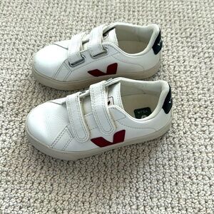 Veja Kids Esplar Leather White Velcro sneakers